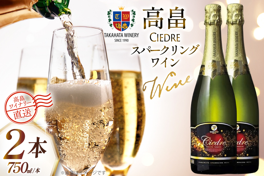 ワイン 白 高畠シードル 750ml 2本 セット [高畠ワイナリー 山形県 高畠町 tk06ays730066] 白ワイン 国産 スパークリング スパークリングワイン 甘口 ワイナリー ワインセット 酒 お酒 果実酒 りんご シードル
