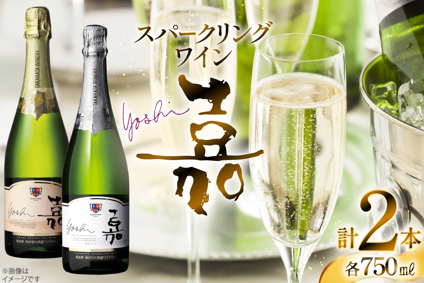 スパークリング 嘉 スパークリングワイン 辛口&甘口 白セット 750ml 2本 [高畠ワイナリー 山形県 高畠町 tk06ays730095] 辛口 甘口 ワイン お酒 酒