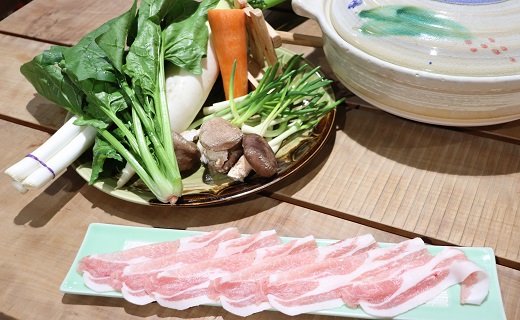 食の都庄内　みかわの田からもの　しゃぶしゃぶハーフセット [NY2-009(産直出前便)] しゃぶしゃぶハーフセット