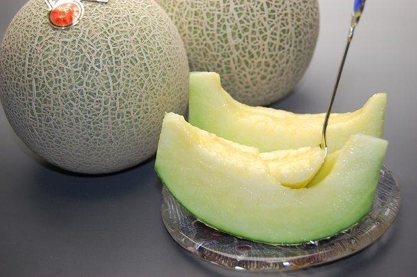 【2026年産 先行予約】食の都庄内　青肉メロン2玉入り ※2026年6月下旬頃より発送開始予定 [HM3-010(マルショウ青果)] 青肉メロン2玉入り