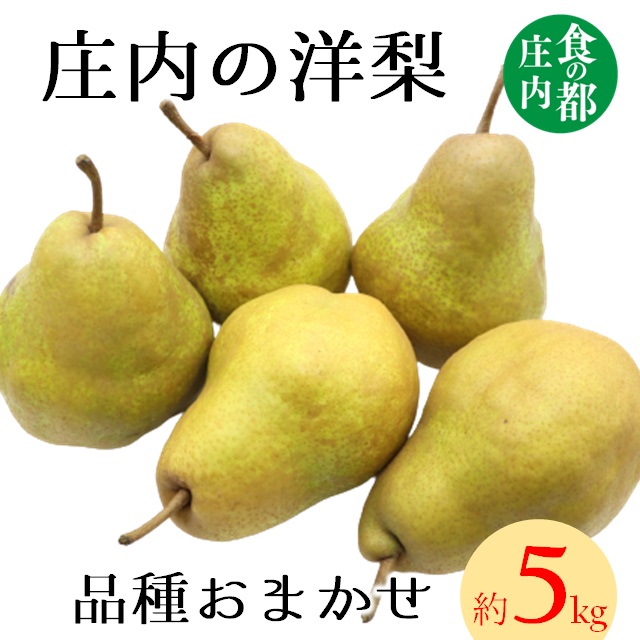 食の都庄内　庄内の洋梨（品種おまかせ）約5kg※9月下旬～1月下旬頃まで配送(庄内旬青果) 約5kg