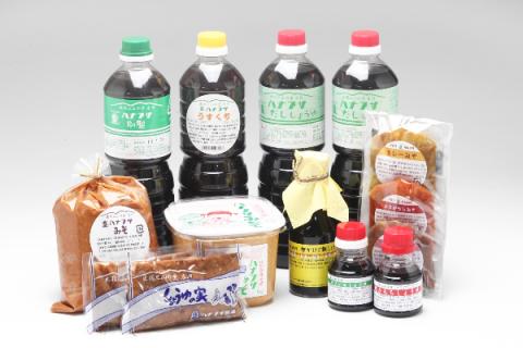 ハナブサ醤油　醤油と味噌の調味料セット