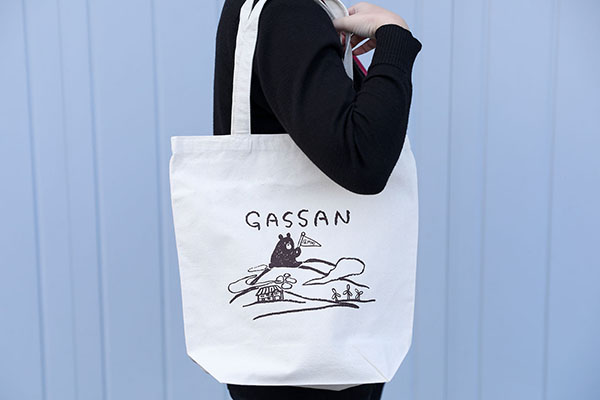 北月山荘 オリジナルトートバッグ アシッドカーキ バック Mサイズ 日常使いに アシッドカーキ