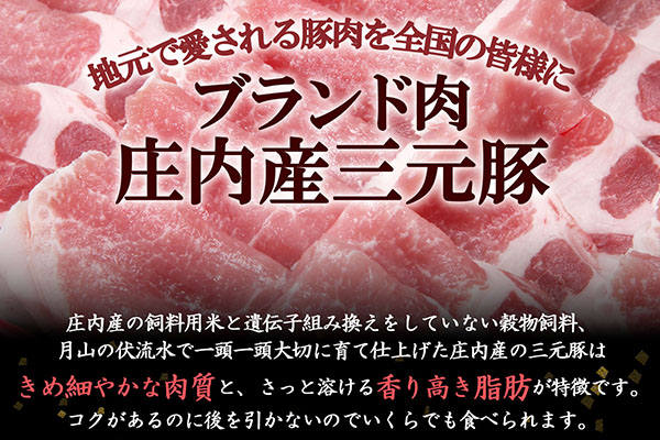 ＜1月中旬発送＞庄内三元豚6か月定期便！（入金期限：2025.12.25） 1月中旬発送