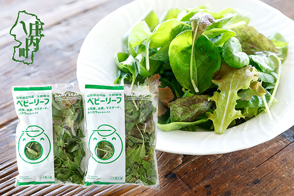 庄内産 ベビーリーフミックス 70g×2袋 土耕栽培 サラダ スムージー 若葉 野菜 生野菜 新鮮 山形県 冷蔵 70g×2袋