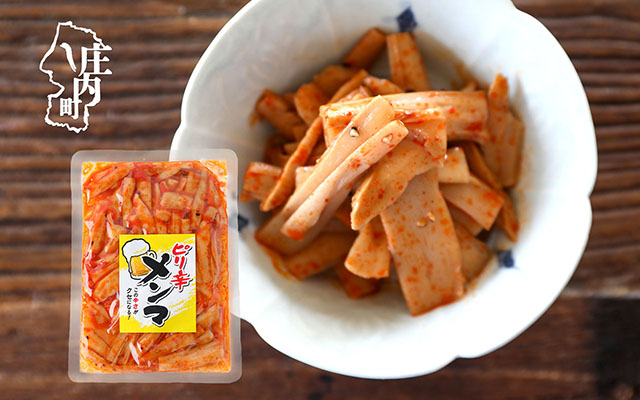 永成食品 ピリ辛メンマ 180g×1袋 クセになる辛さ ビールにピッタリ！ お酒のつまみ お弁当にも メンマ めんま ピリ辛メンマ