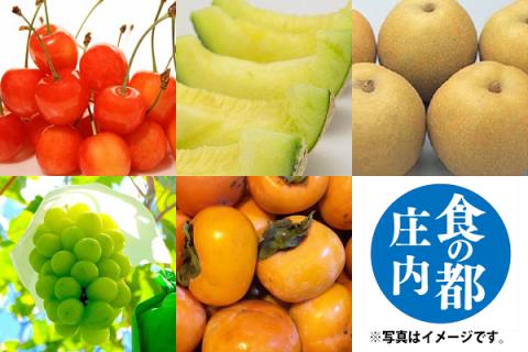 【R8.6月下旬より発送開始】食の都庄内 厳選フルーツ便A（入金期限：2026.5.31）さくらんぼ メロン 和梨 シャインマスカット 庄内柿 全5回配送 常温便 冷蔵便 Aコース