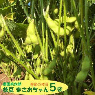 【R8.7月下旬より順次発送】農園貞太郎 枝豆まさおちゃん 5袋（入金期限：2026.7.10）