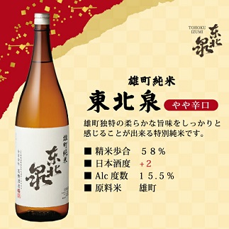 東北泉　雄町純米飲み比べ  1800ml×2本
