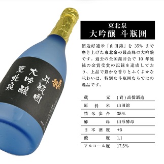 東北泉　大吟醸　斗瓶囲　720ml　1本 720ml
