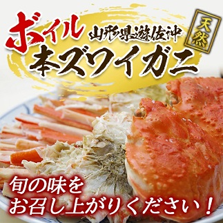 遊佐沖　ボイル・本ズワイガニ 1匹 500g程度