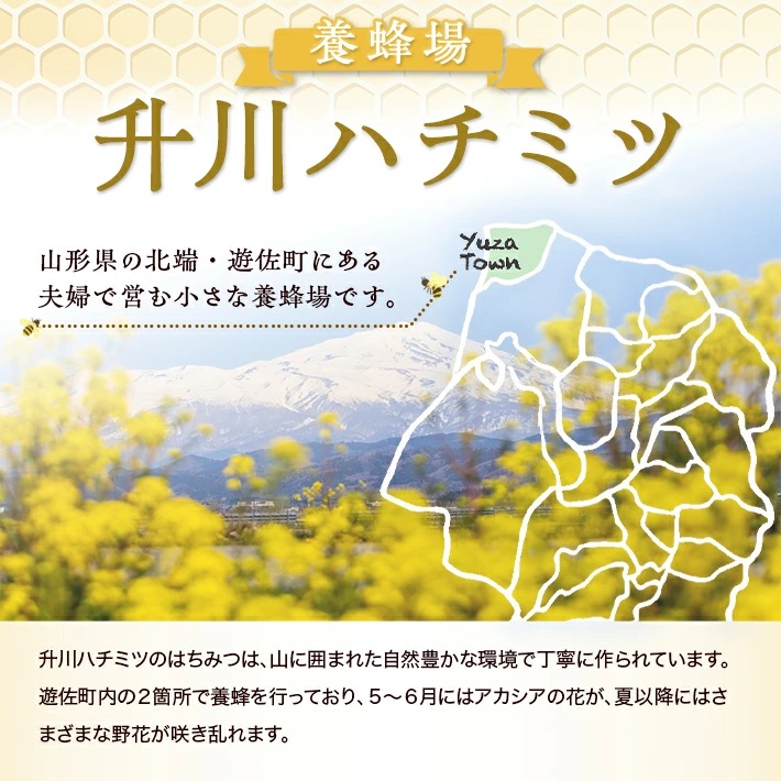 山形県遊佐町産　純粋はちみつ　180g 180g
