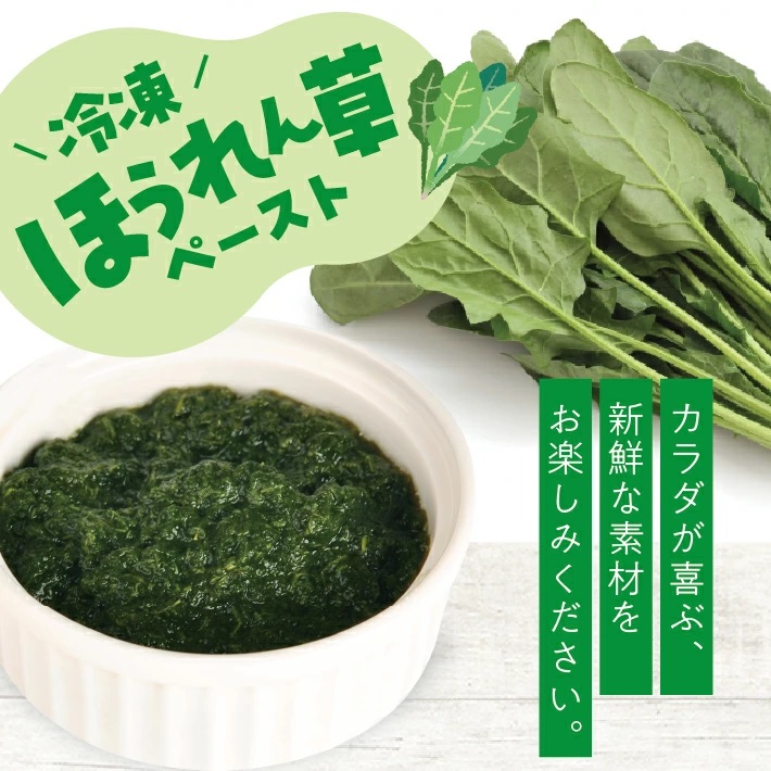 冷凍ほうれん草ペースト1.0kg(500g×2袋) 1.0kg（500g×2袋）