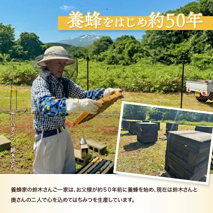 山形県遊佐町産　純粋はちみつ　430g 430g