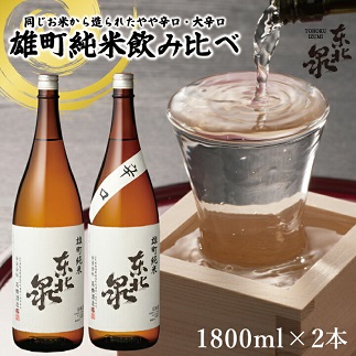 東北泉　雄町純米飲み比べ  1800ml×2本