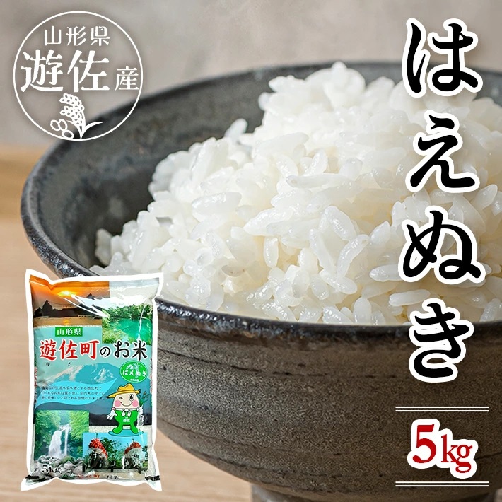 遊佐産はえぬき5kg(令和6年産米)12月中旬