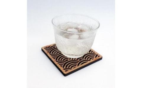 No.0690  WAGARA-和柄木製コースター　５枚セット