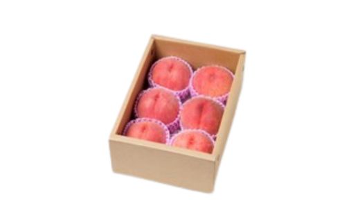 No.2989 福島定番 福島県福島市産もも「あかつき」約2kg(5～7玉)【2025年発送】