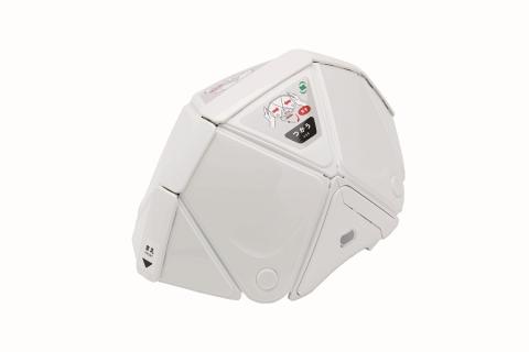 No.2465 折りたたみ防災ヘルメット　ＴＳＣ－１０Ｎ　Ｆｌａｔｍｅｔ２　ホワイト