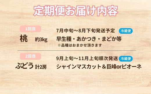 No.2034 【2026年発送】フルーツ２種定期便