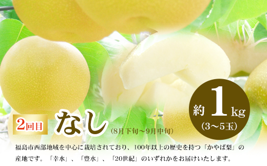 No.2768福島のフルーツ定期便３種【2026年発送】