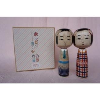 No.0494　おしどりこけし　各約14cm