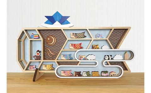 No.1985大空の鯉太郎（青） ＆ コマじろうのセット（名入れ可）