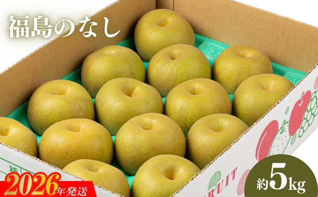 No.2043 【2026年発送】福島のなし　約５kg（幸水または豊水）