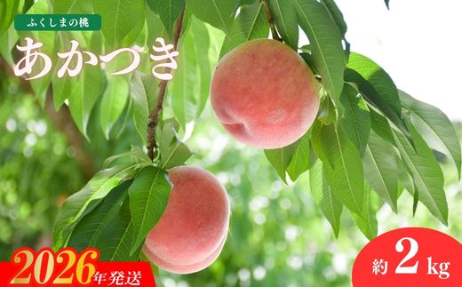 No.2211 もも「あかつき」約2kg【2026年発送 先行予約】