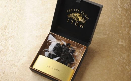 No.2507duo de raisins（巨峰の枝付き干しぶどう）