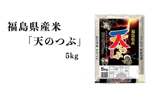 No.2749【令和7年産】福島県産米「天のつぶ」精米 5kg 1袋