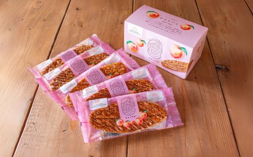 No.3037 わらじパイ（福島の桃蜜）５枚入り