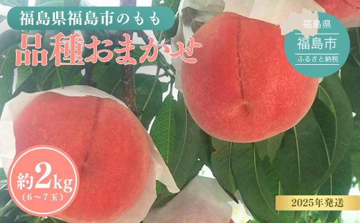 No.3112 福島の桃 約2kg品種・玉数おまかせ【2026年発送】