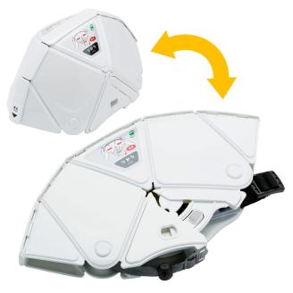 No.2465 折りたたみ防災ヘルメット　ＴＳＣ－１０Ｎ　Ｆｌａｔｍｅｔ２　ホワイト