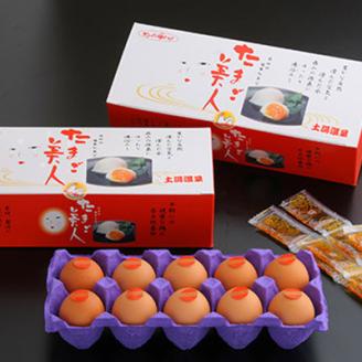 No.0980 森山の温泉たまご　たまご美人赤玉10個入り×6箱セット [0980]