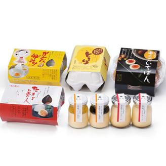 No.0981 福島からエール！特別セット　ガンバ卵ショ、キミがいちばん、とろり、湯庵プリンセット [0981]