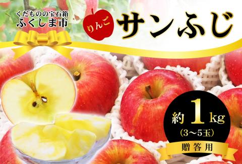 No.2770 ふくしまのサンふじりんご　約1kg 【2025年度発送】