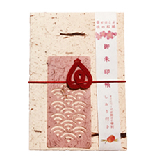 No.0786　桃の枝から生まれた御朱印帳(カラー　ナチュラル)