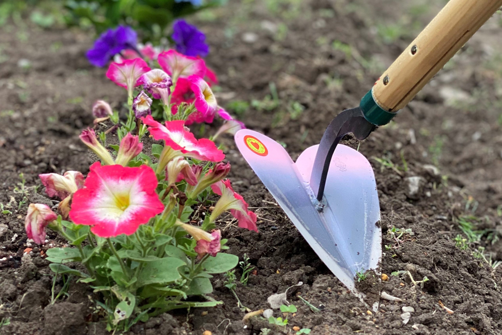 万能ハート鍬｜クワ くわ 鍬 農機具 畑仕事 畑 農園 農業 農業用品 耕作鍬 農作業 除草作業 除草 草取り 草とり 鍛冶屋 庭 植物 家庭菜園 庭作業 草ぬき 土壌 [1196]