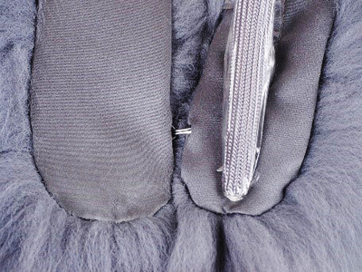 SAGAフォックス ストレートカラー (グレー)｜日本製 毛皮 リアルファー マフラー 冬服 [0446]