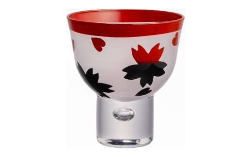 会津塗 假屋崎省吾デザイン ぐい呑み 桜 (2個)×花春酒造 やわから 辛口純米酒 720ml セット [0670]