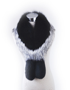 SAGAフォックス ツートンストール｜日本製 毛皮 リアルファー マフラー 冬服 [0452]