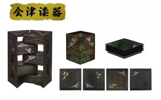 NODATE bento for picnic 黒｜会津若松 漆器 特産品 ケース入れ アウトドア [0530]