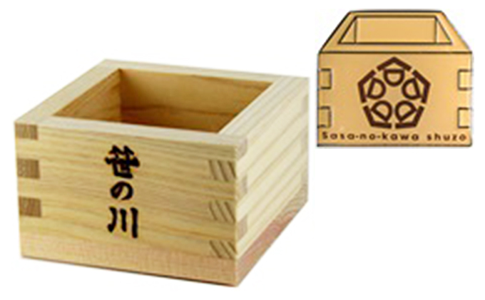 【笹の川酒造】 純米大吟醸 『開成』 （桝、特製ピンバッジ付）