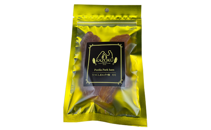 【KAZOKU】うつくしまエゴマ豚（モモ）ジャーキー11g×10袋【ペットフード 犬猫用 ジャーキー おやつ 無添加 小分け 国産】