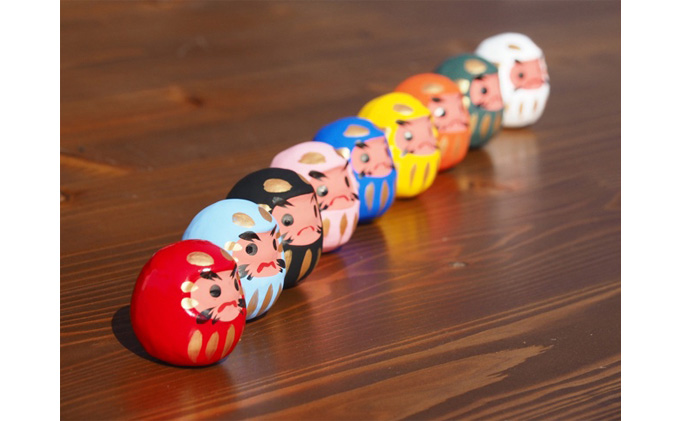 【ふるさと納税】豆だるま 9色 セット 伝統工芸品 張り子 だるま ミニチュア 手づくり 縁起物 魔除け お守り おしゃれ  置物 インテリア おもちゃ