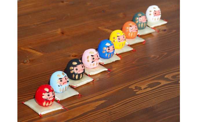 【ふるさと納税】豆だるま 9色 セット 金座布団付き 伝統工芸品 張り子 だるま ミニチュア 手づくり 縁起物 魔除け お守り おしゃれ  置物 インテリア おもちゃ