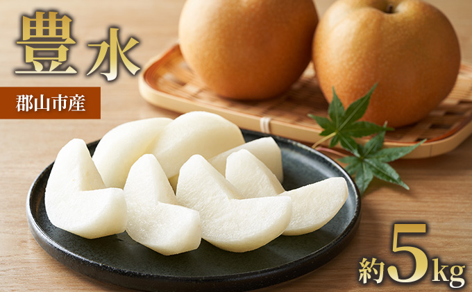 梨 豊水 約5kg 果物 なし くだもの フルーツ 旬 ナシ 産地直送 国産 家庭用 贈答用 人気 グルメ お取り寄せ ジューシー 果汁 みずみずしい 果実 デザート 福島県 郡山市