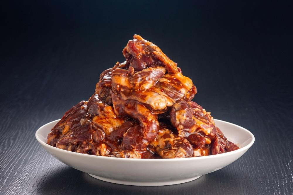 味付き牛ハラミ　1kg(200g×5) | 特製タレ 焼くだけ 手作業で加工 焼肉 お取り寄せ バーベキュー ふるさと納税はらみ ふるさと納税ハラミ 柔らかい やわらかい 父の日 | EQ033-1000g 1kg(200g×5)