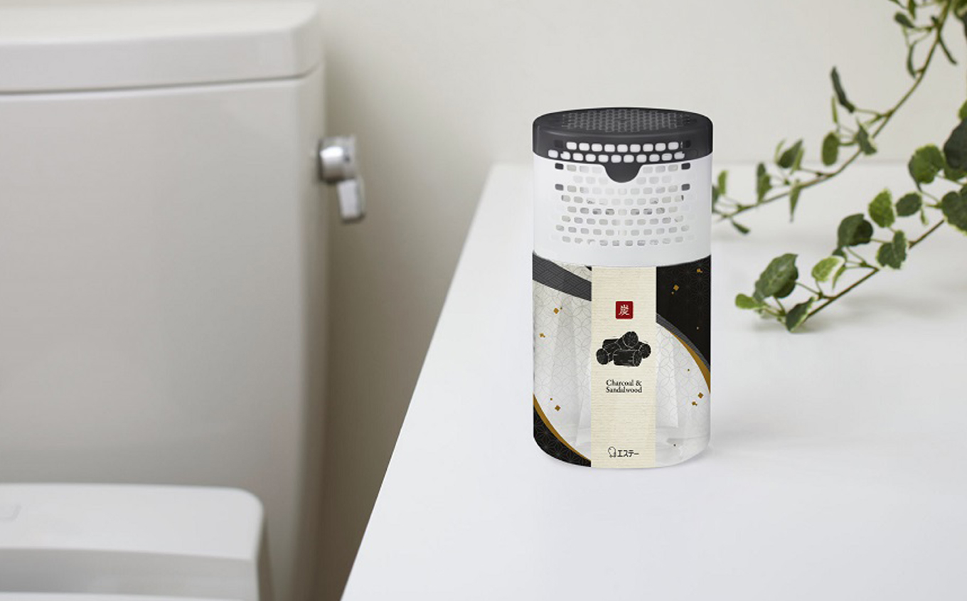 空気をかえようエステー　トイレの消臭力　炭と白檀6個セット | トイレの消臭力 消臭芳香剤 エステー製品 トイレ用消臭剤 ナノパウダー 強力消臭 長持ち香り 尿臭対策 芳香調整可能 スッキリ香る 炭 白檀 消臭グッズ 消臭力シリーズ トイレ快適グッズ サンダルウッド | NK009